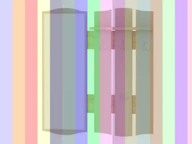 Панель вешалка (12.011)боровичи — светлая вешалка в прихожую