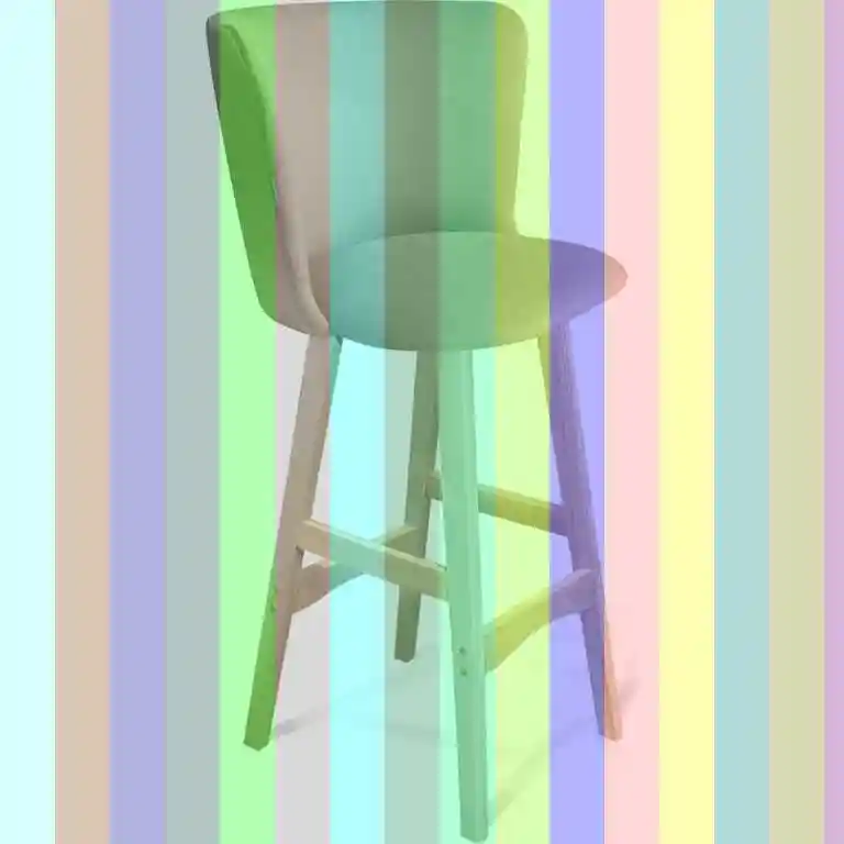 Полубарный стул libra 65см белая — стул sheffilton