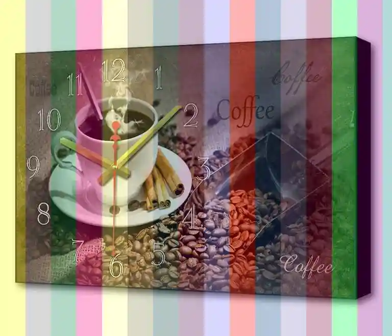 Ароматный кофе — часы-картина tl-c5021 toplight