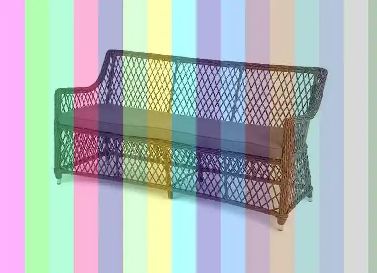 Комплект мебели из искусственного ротанга — диван из искусственного ротанга
