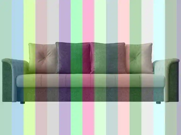 Прямой диван — серый материал для дивана
