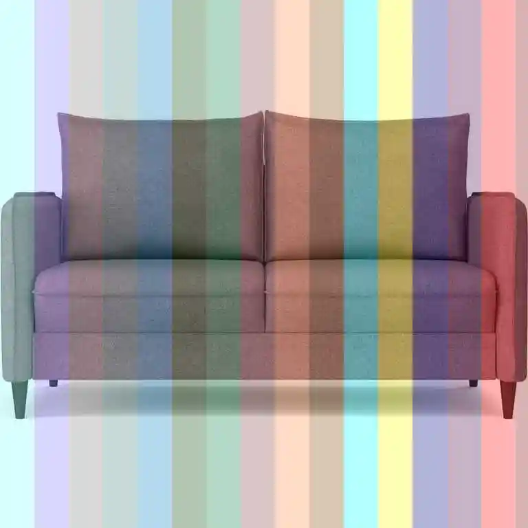Диван двухместный серый — диван трехместный