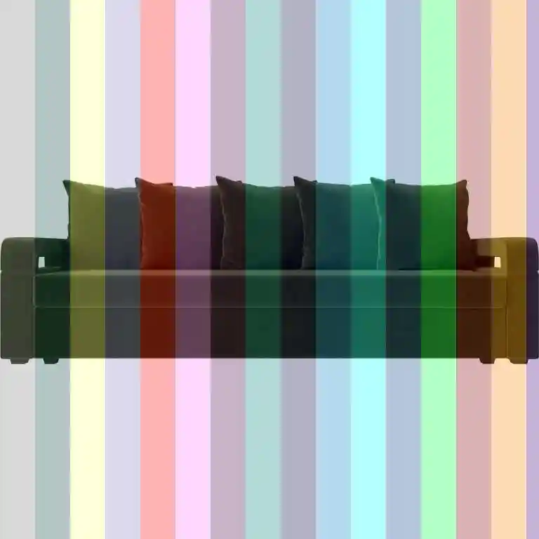 Модные диваны — Зеленый диван