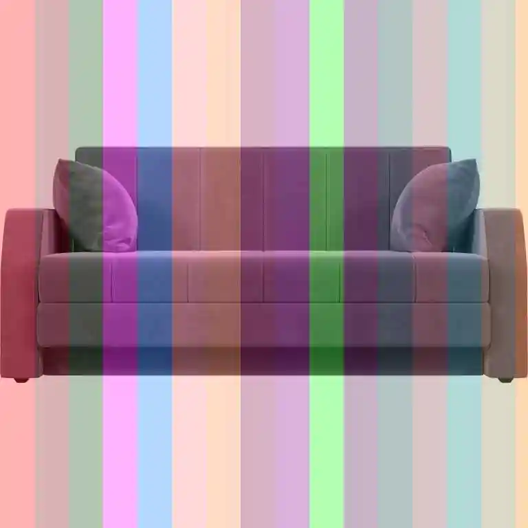 Велюр диван — диван сиреневый