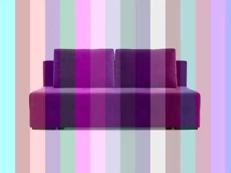 Прямой диван — угловой диван элида фиолетовый