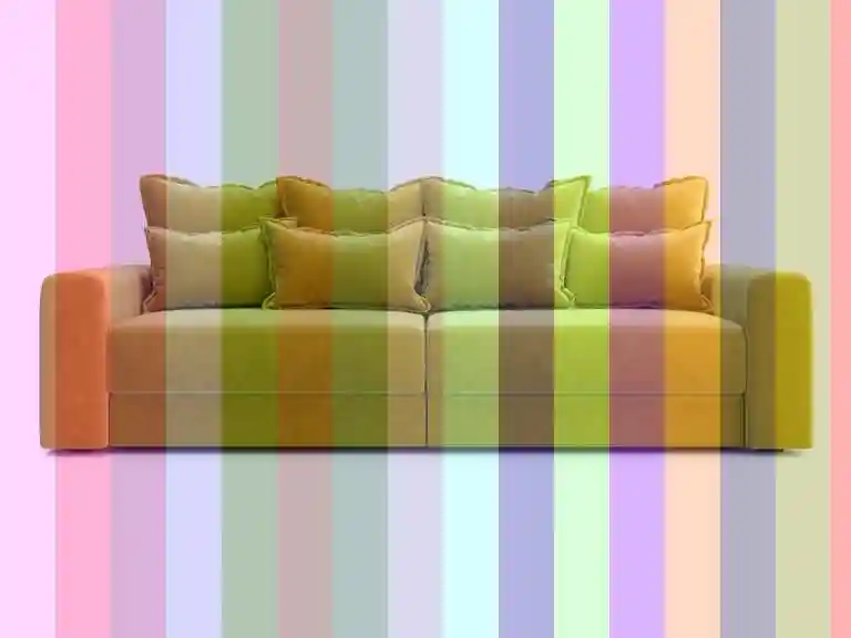 Диван прямой — желтый диван