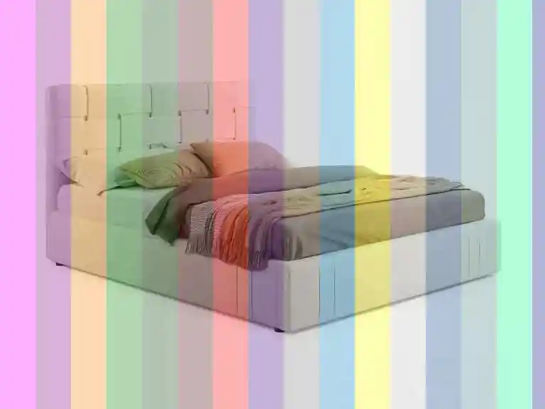 Кровать с мягким изголовьем — Мягкая кровать ameli 1600