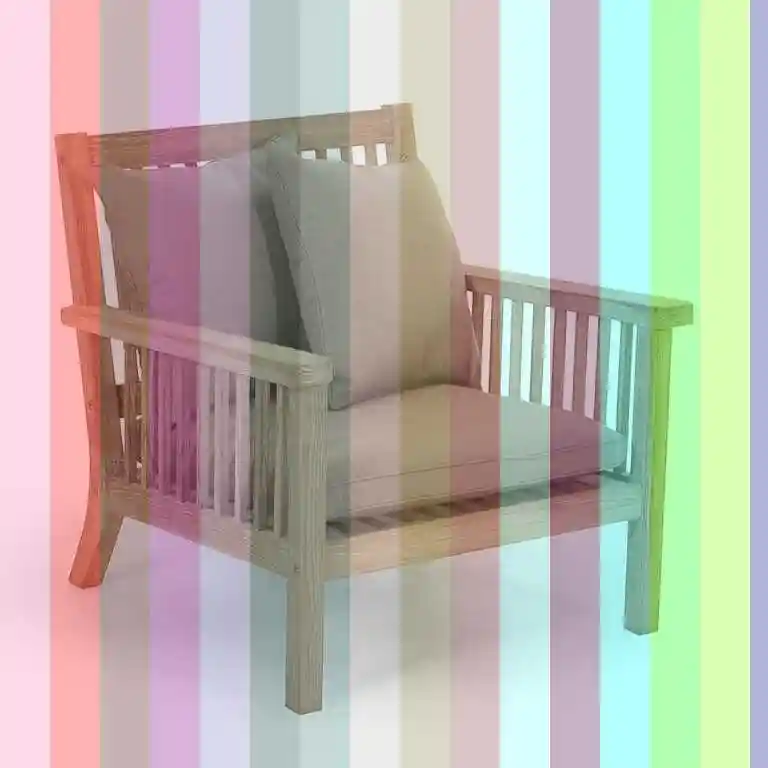 Кресло деревянное — кресло из тика