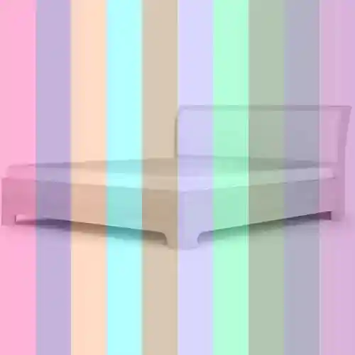 Белая двуспальная кровать — кровать капри эльба