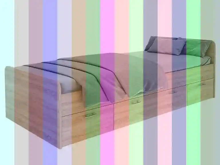 Кровать дуб сонома — односпальная кровать