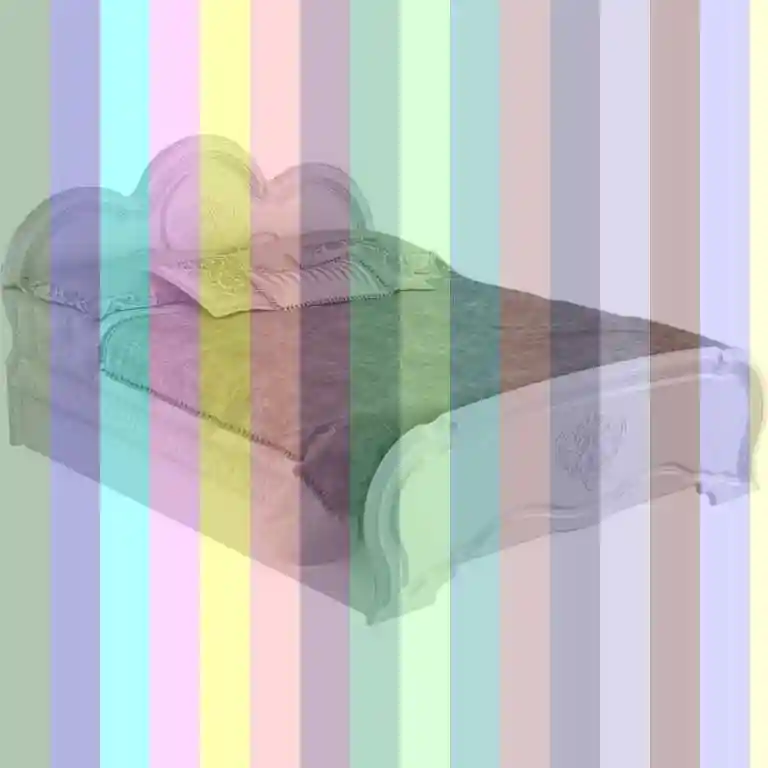 Белая кровать — кровать роза беж интердизайн