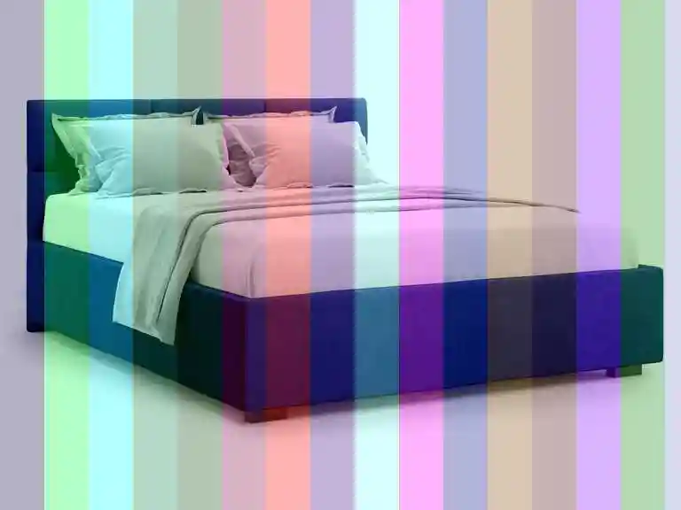 Кровать с высоким изголовьем — Двуспальная кровать с подъемным механизмом