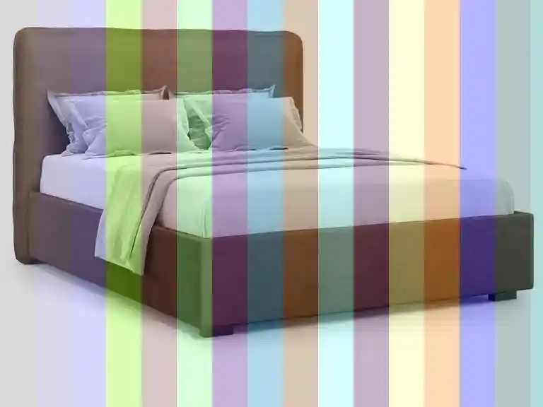 Двуспальная кровать trazimeno 180х200 с пм velutto 27 оранжевая — Velutto 54 аскона кровать