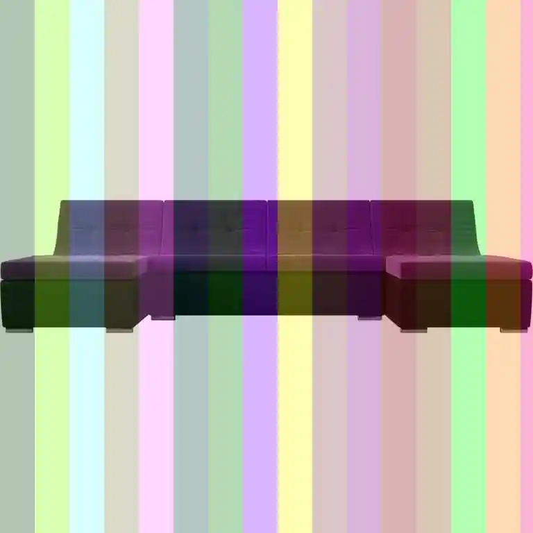 П образный диван — Диван монреаль премиум угловой черный экокожа