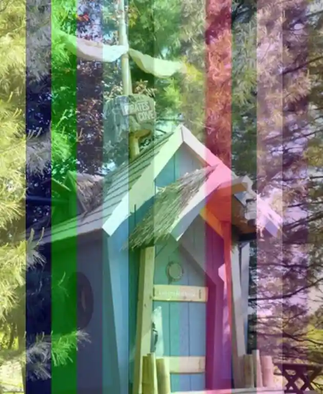 Детский домик на дереве — беличий домик