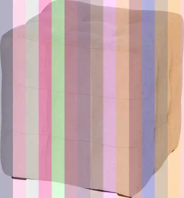 Пуфик куб — пуф лотос рогожка
