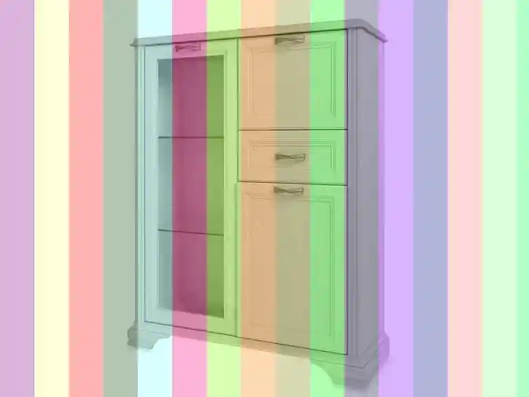Monako. шкаф с витриной 2v2d1s — Шкаф комбинированный сохо 32.07