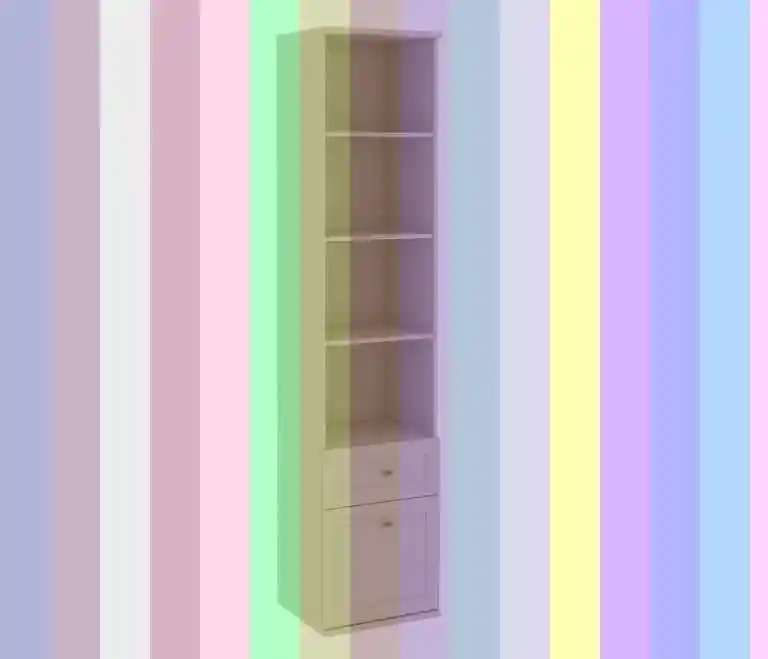 Шкаф пенал с полками — шкаф пенал комбинированный