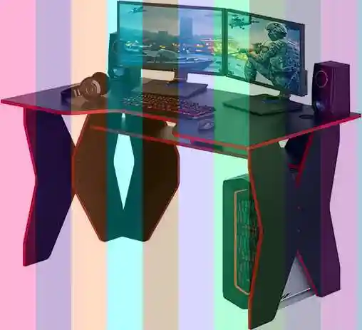 Стол компьютерный мф мастер форсаж - 1 черный — стол игровой