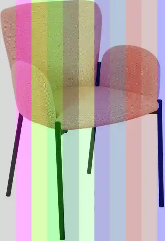 Стул nikki vf109 розовый/ vf110 брусничный м-city. шт — стулья для кухни