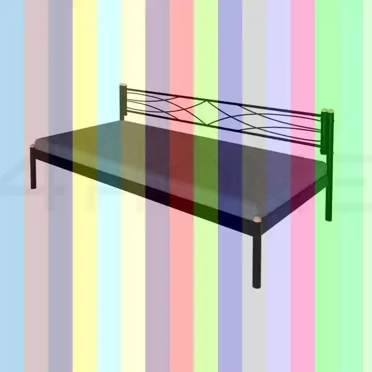 Металлическая кровать — кровать стиллмет дарина 200х160 см цвет черный. 800108