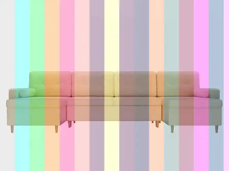 Угловой диван из экокожи — диван угловой бежевый на ножках