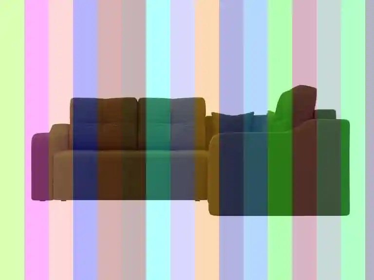 Прямой диван — зеленый диван