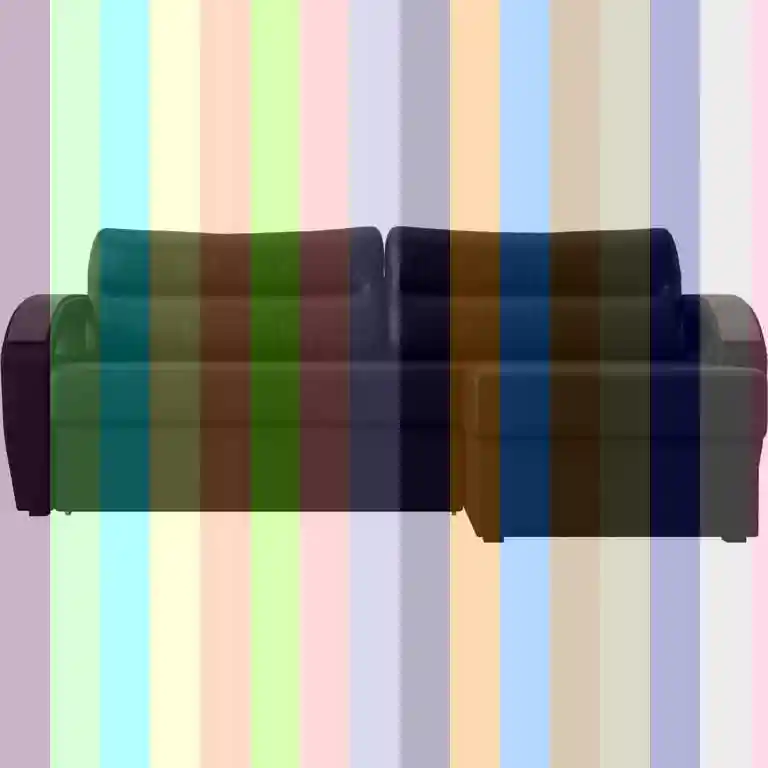 Черный диван — диван трехместный
