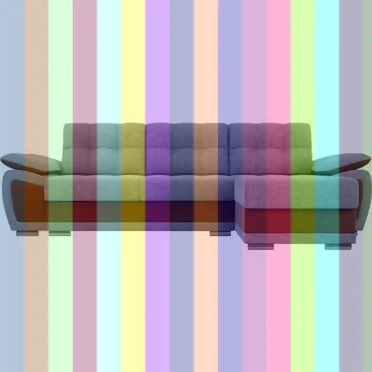 Угловой диван — серо коричневый диван