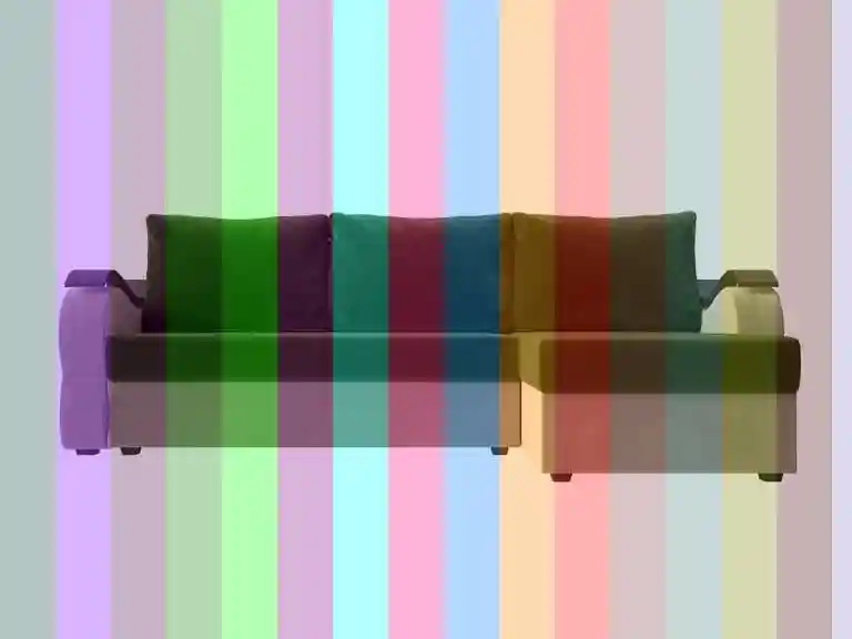 Диван угловой милфорд серый — бежевый угловой диван