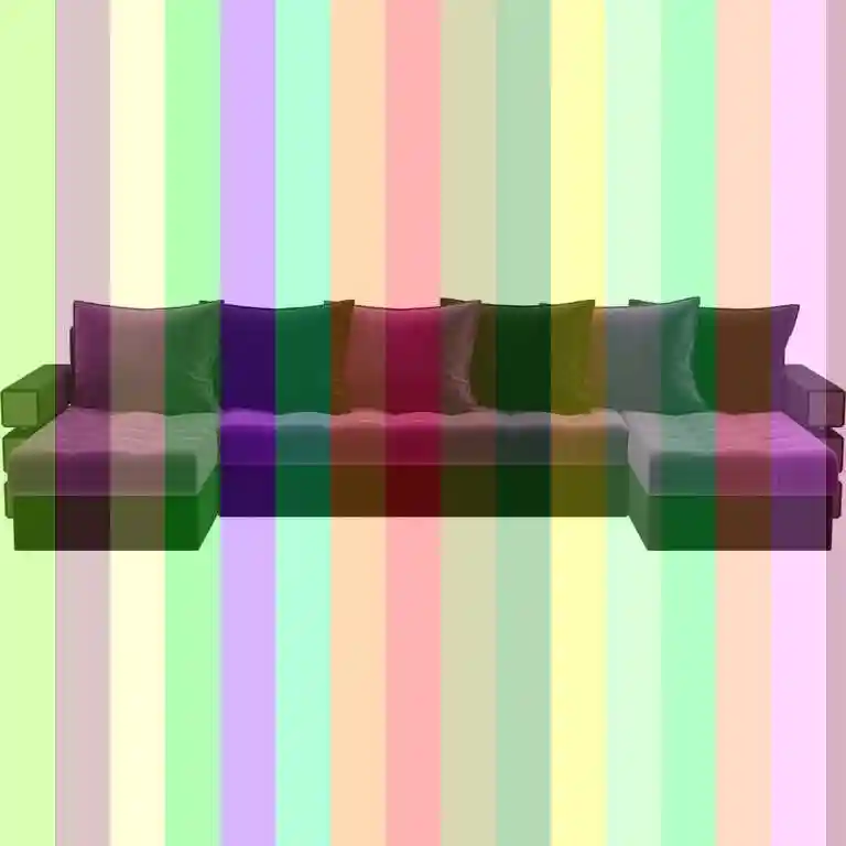 Фиолетовый диван — Диван прямой