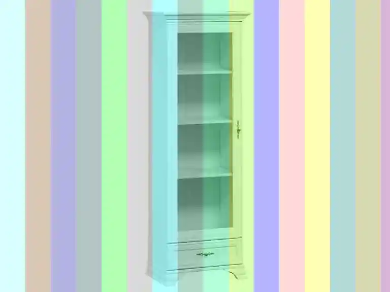 Книжный шкаф белый — шкаф витрина белый